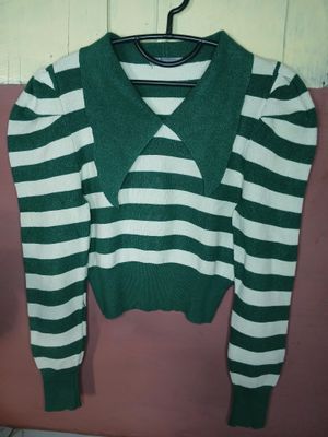 Atasan rajut sailor salur