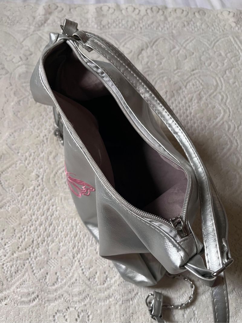 Silver Butterfly 2in1 Shoulder Bag, foto 5