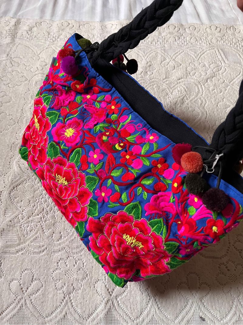 Sam Well Floral Embroidered Tote Bag, foto 3