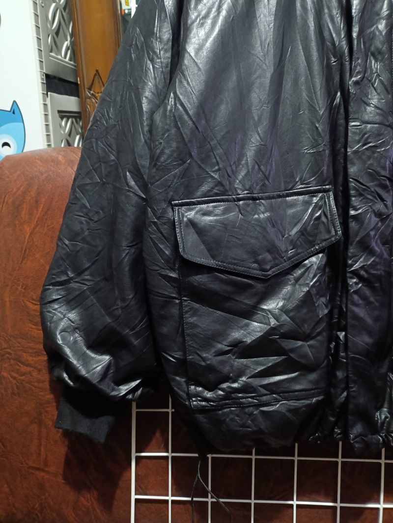 Fudge Store Leather Down Jacket, foto 4