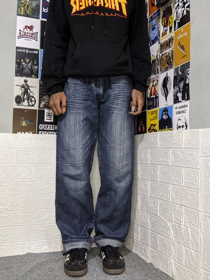 Y2K Jeans Pria blue, foto 2