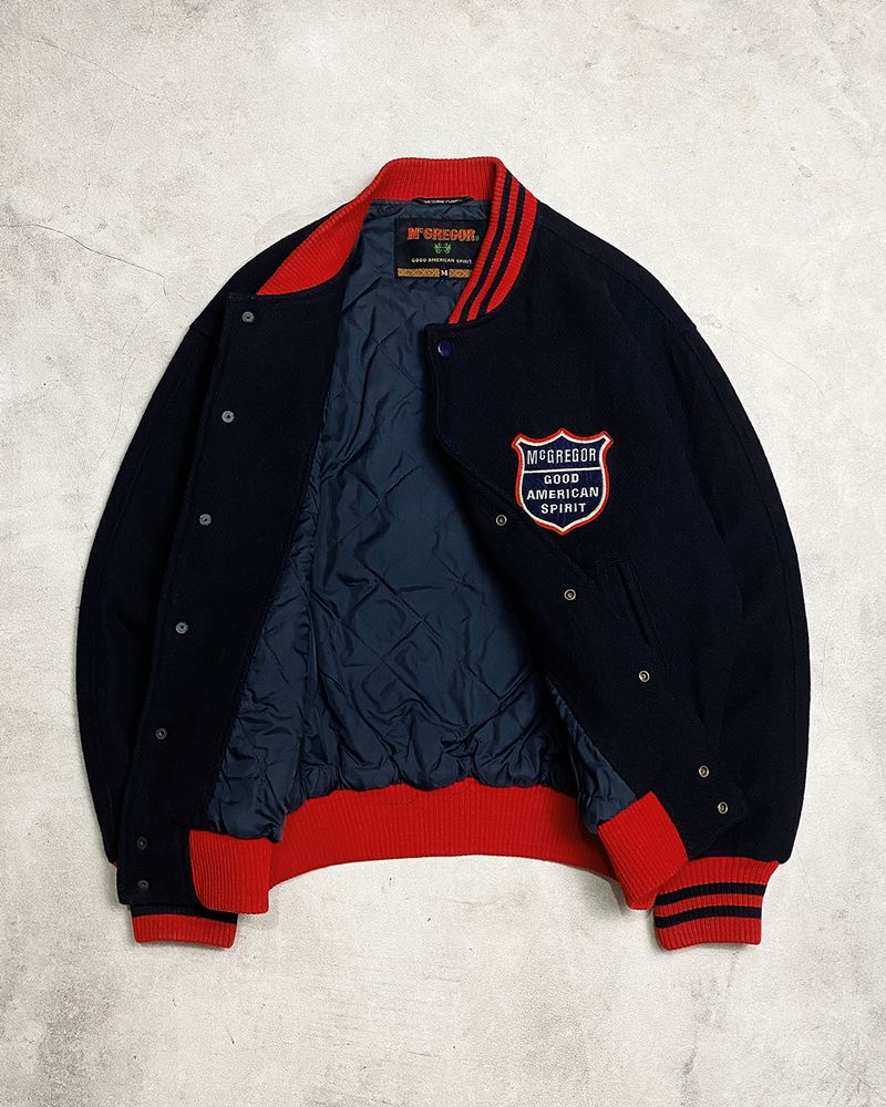 Vintage McGregor Official Big Logo Varsity Bomber Jacket 90s, foto 7