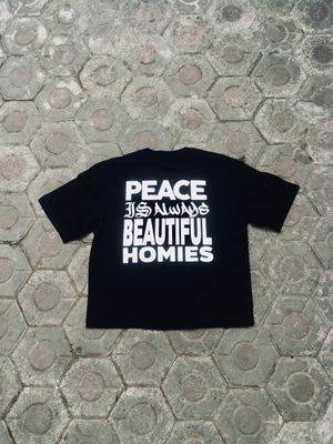 Vintage Skater T-shirt Pria white black