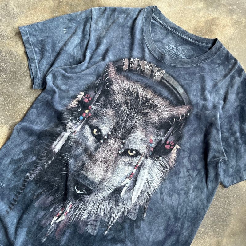 T-Shirt The Mountan Tie Dyed Wolf, foto 3
