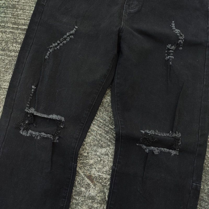 Unknowtal Black Ripped Jeans, foto 2