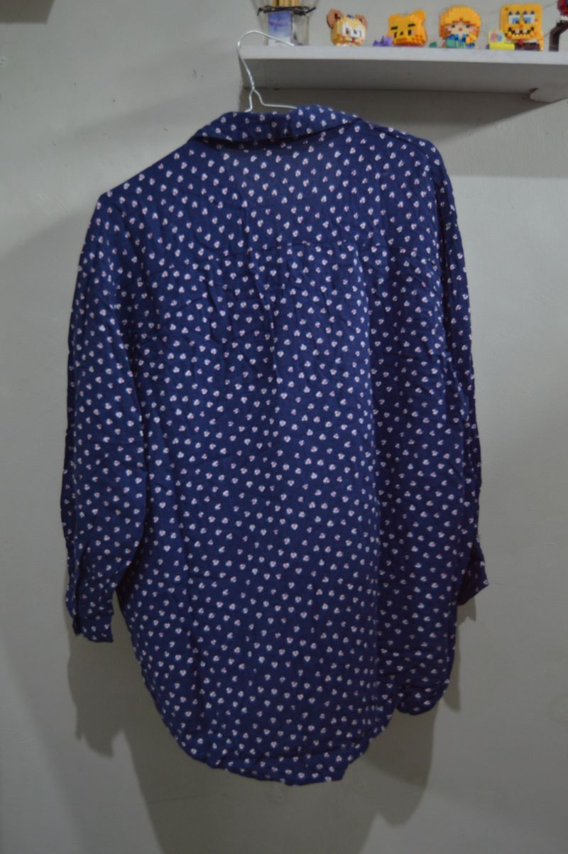 Blouse Navy Abstrak, foto 2