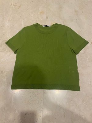 ZARA Women Green Knitted Tees