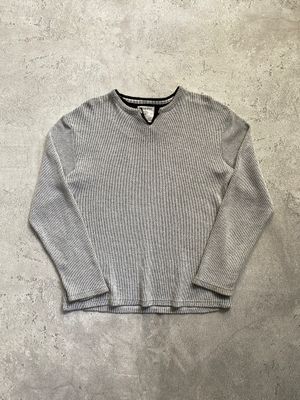 Y2K Henley Knitted Sweater by Roushatte