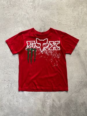 Y2K Fox Racing x Monster Energy Tees Grunge
