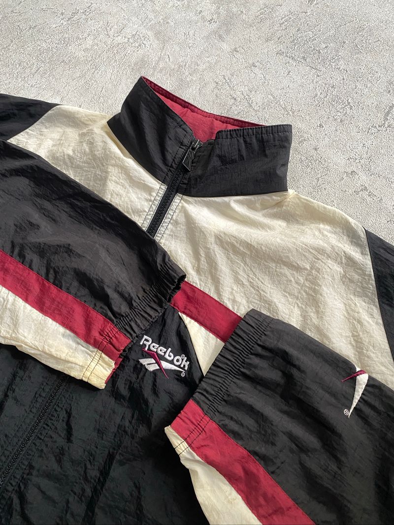 1990’s Reebok Windbreaker Colourblok Training Jersey, foto 3