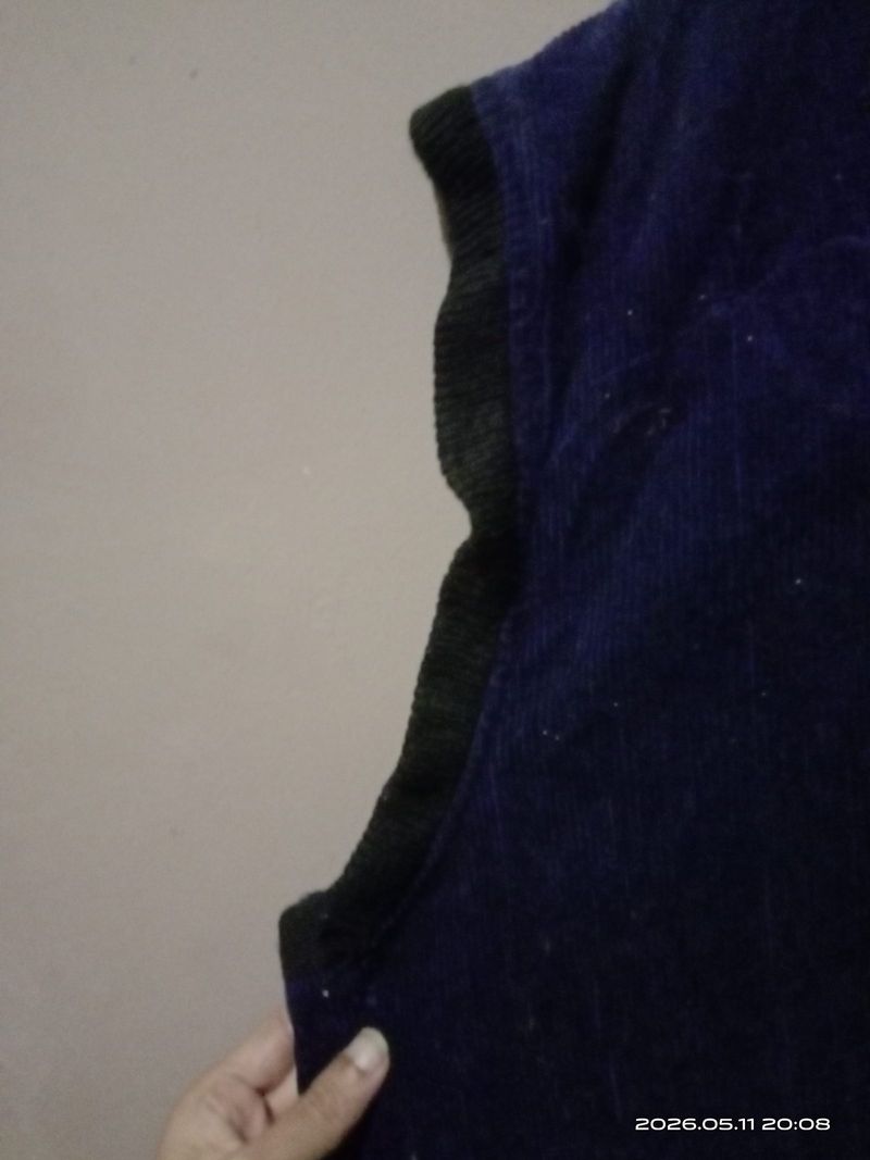 Vest corduroy navy, foto 5