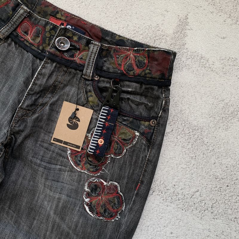 A6 SASHIKO EMBORDIRED JEANS, foto 5