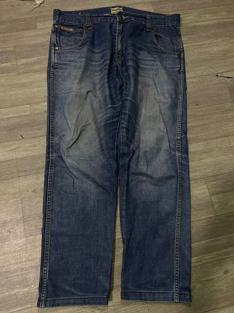 Wrangler Casual Jeans Pria blue, foto 2