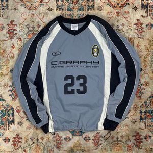 Codegraphy jersey nylon jacket y2k
