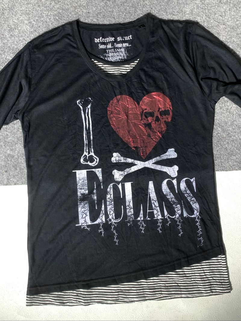 Defective struct i love eclass asymmetrical long sleeve tee, foto 5