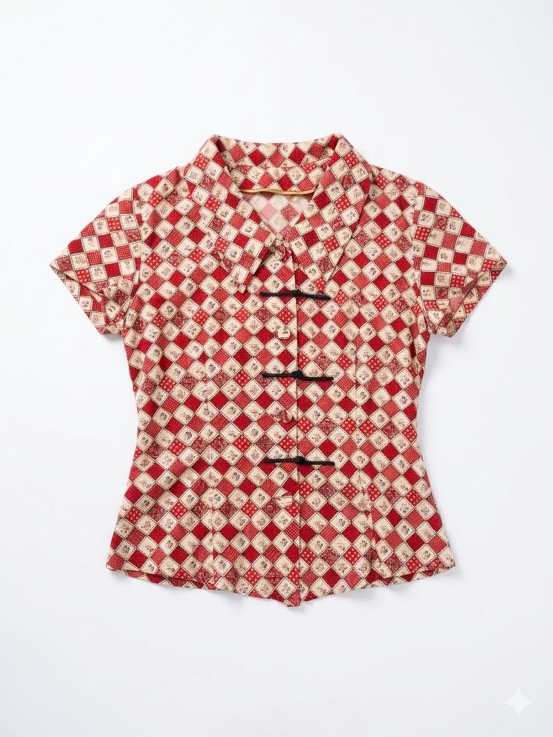 reworked kemeja cheongsam 68, foto 2