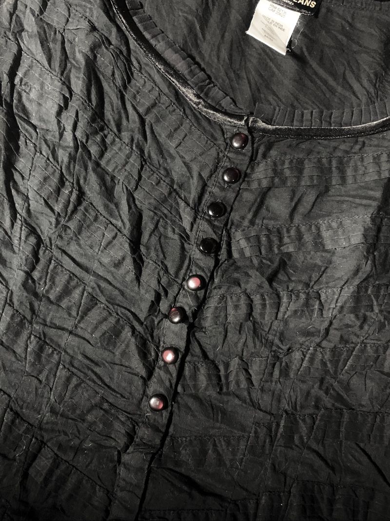 Vintage guess jeans ruffle button tank top, foto 6