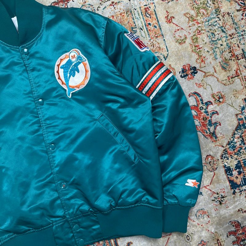 Vintage starter miami dolphins varsity jacket, foto 2