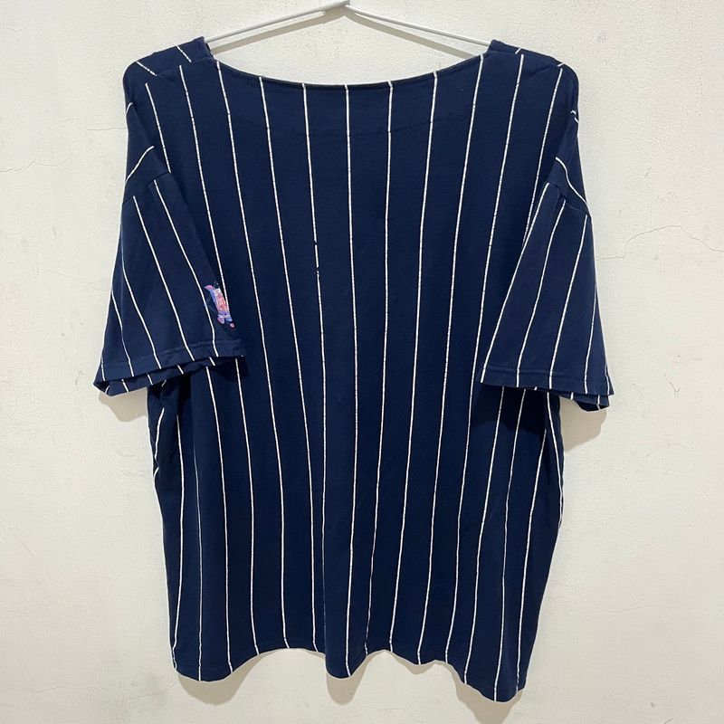 Atasan Baseball Navy Biru, foto 2