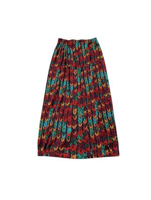 ISSEY MIYAKE PLEATED ARROW PRINT SKIRT
SIZE