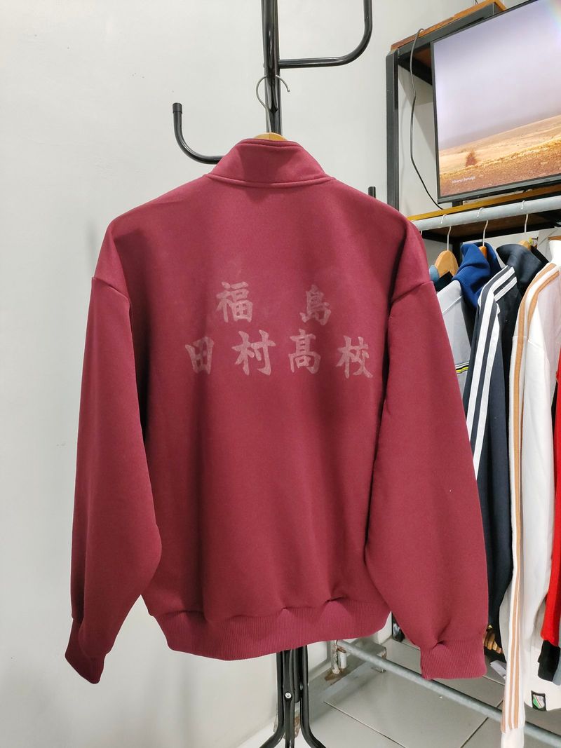 Jaket Tracktop Mizuno Maroon Original, foto 2