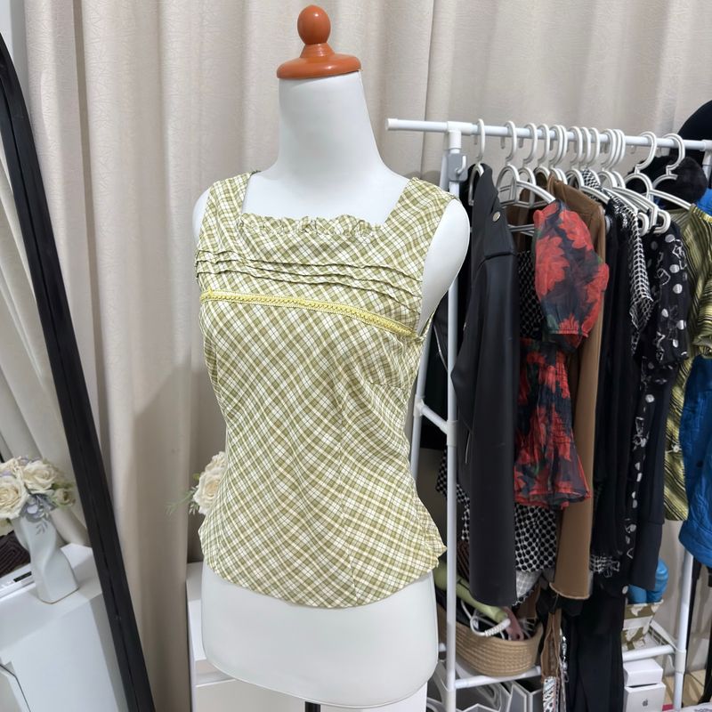 2000s Plaid Top, foto 3