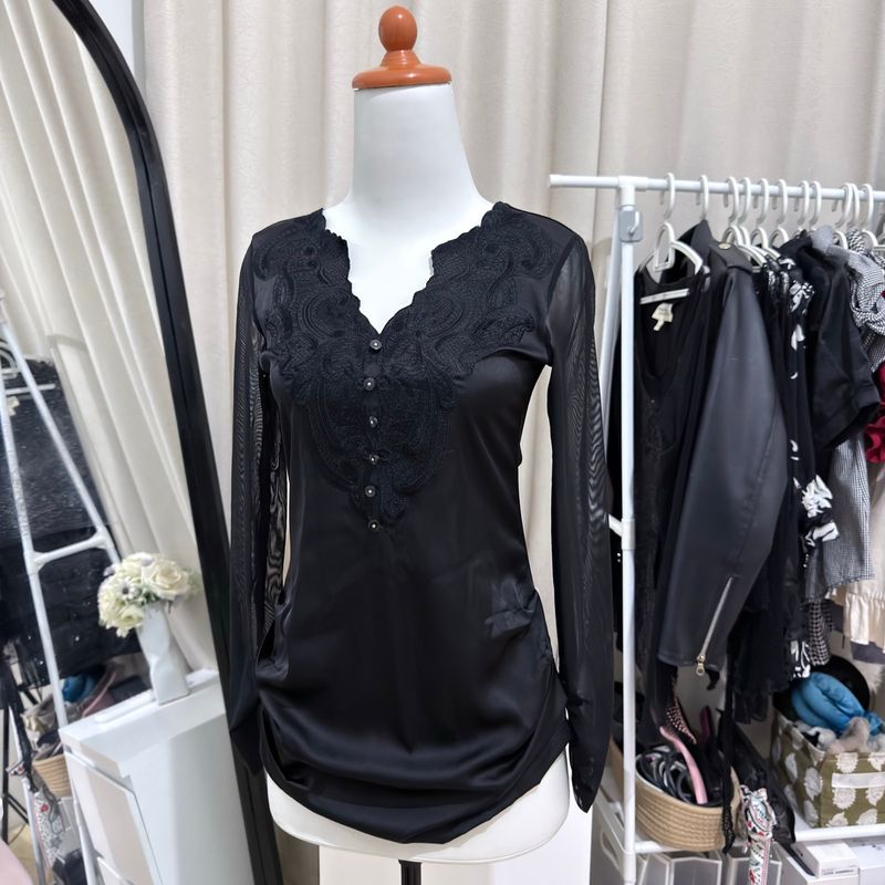 Long Lace Sleeve Top, foto 3