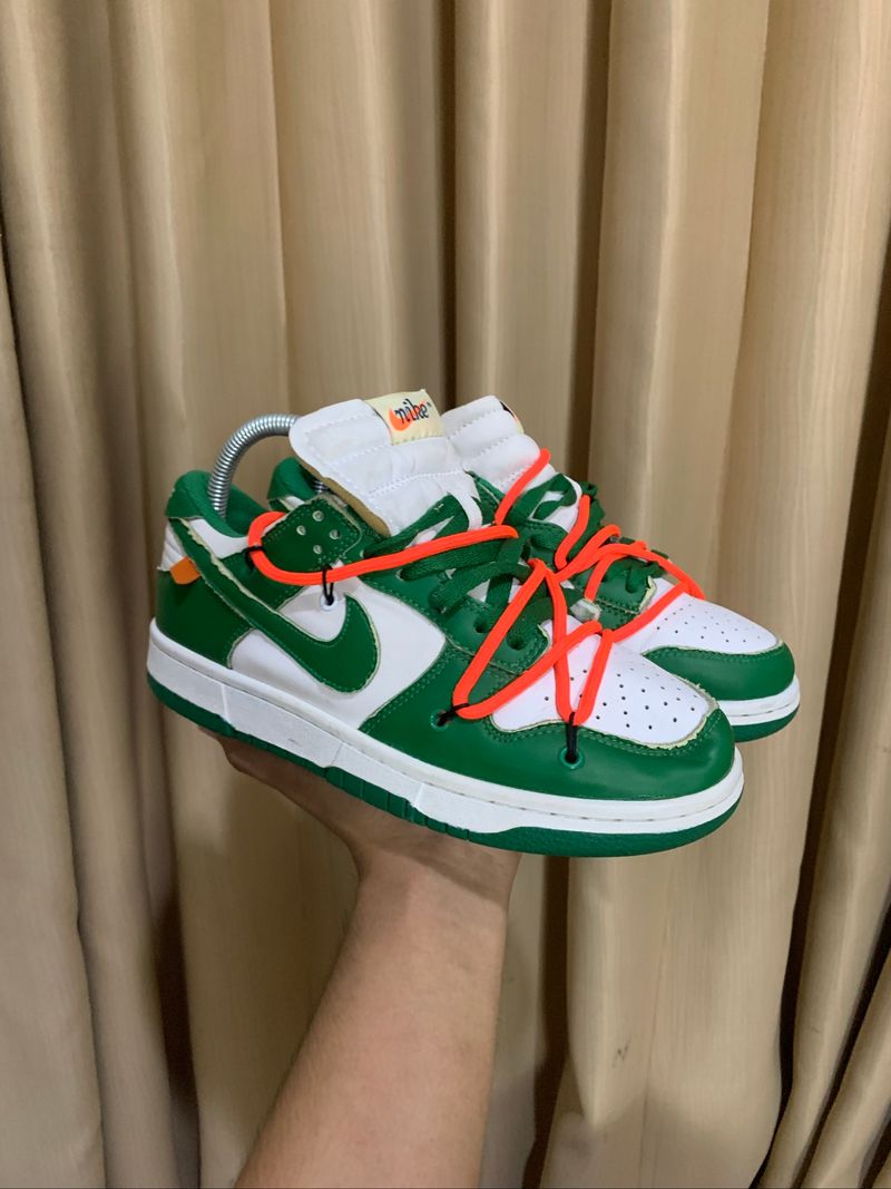 Nike dunk low x off white pine Green, foto 2