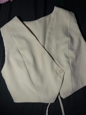Beige khaki vest