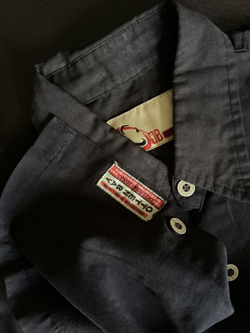 Casual Shirt Kemeja black ottenbay basic, foto 3