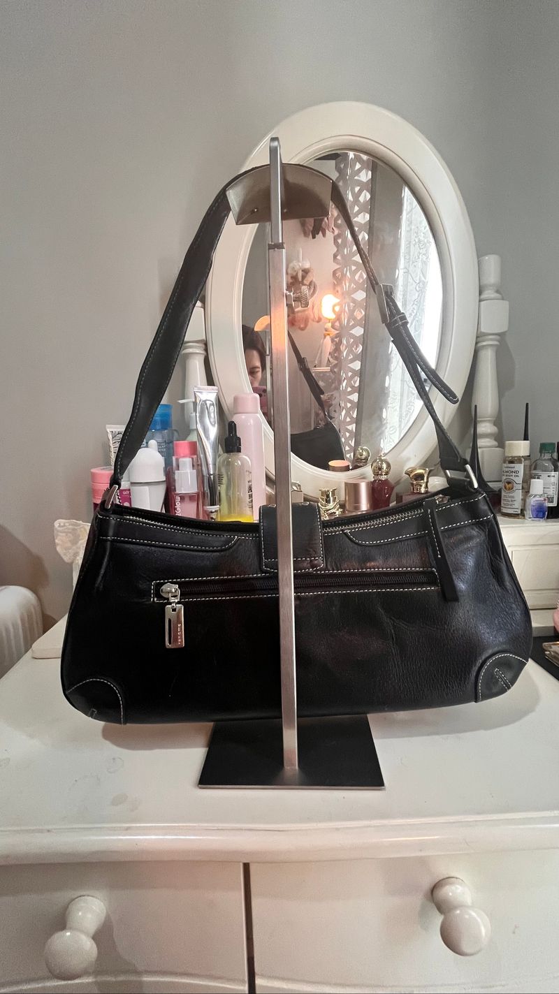 Renoma Shoulder Bag – Classic Black Leather, foto 5