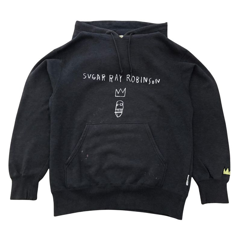 Jean-Michel Basquiat Casual Hoody Pria gray