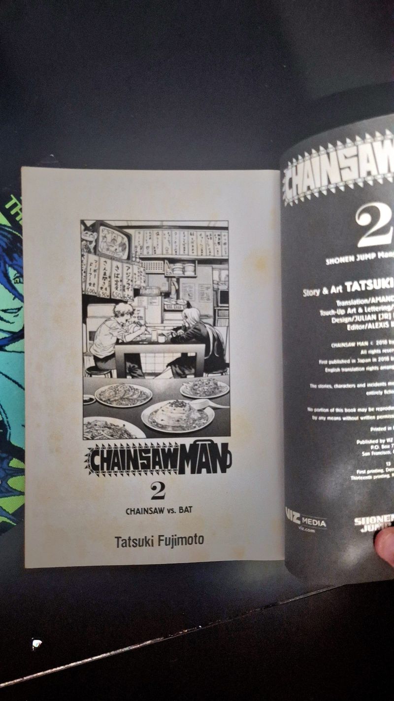 Manga Ori ENG Chainsawman VOL 2, foto 3