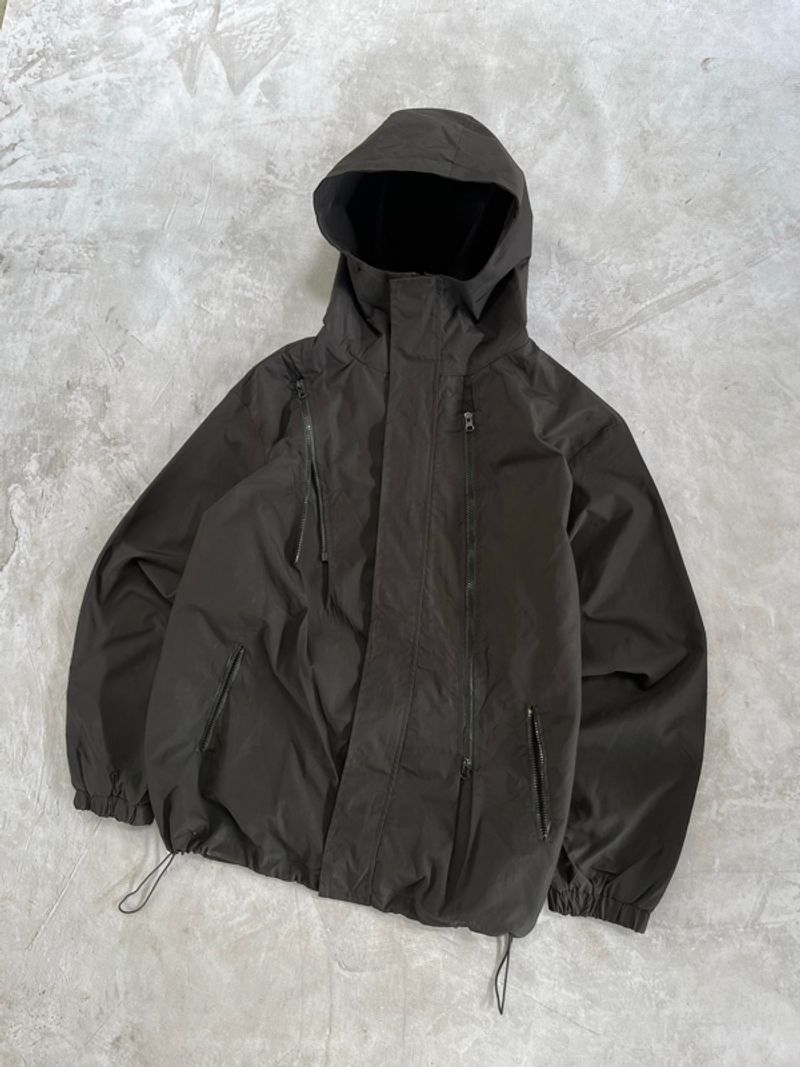 2000’s multi zip gorpcore black outdoor jacket, foto 3