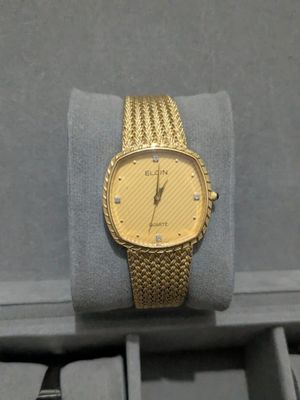 Jam Tangan Elgin Gold plate Vintage Rare item Original Swiss
