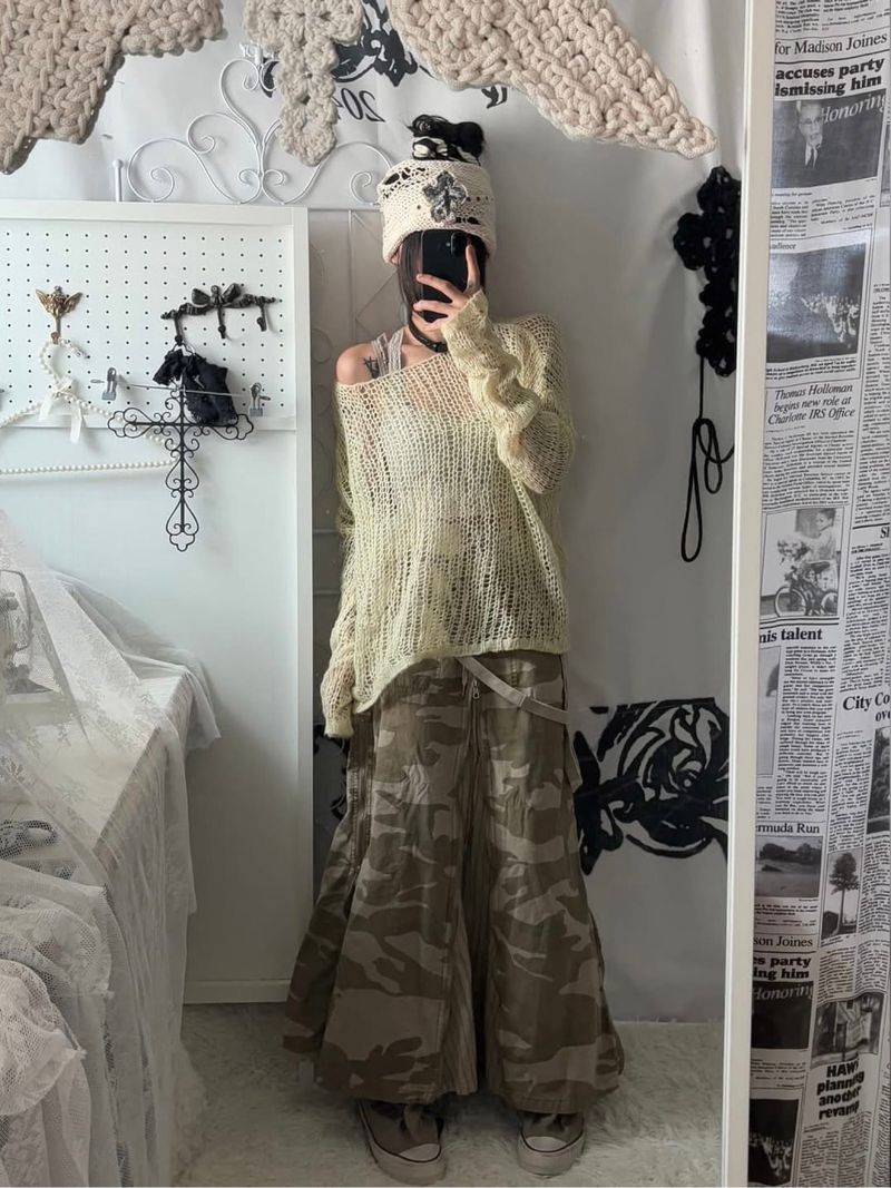 G.O.A Multi Zip Maxi Skirt Camo, foto 9
