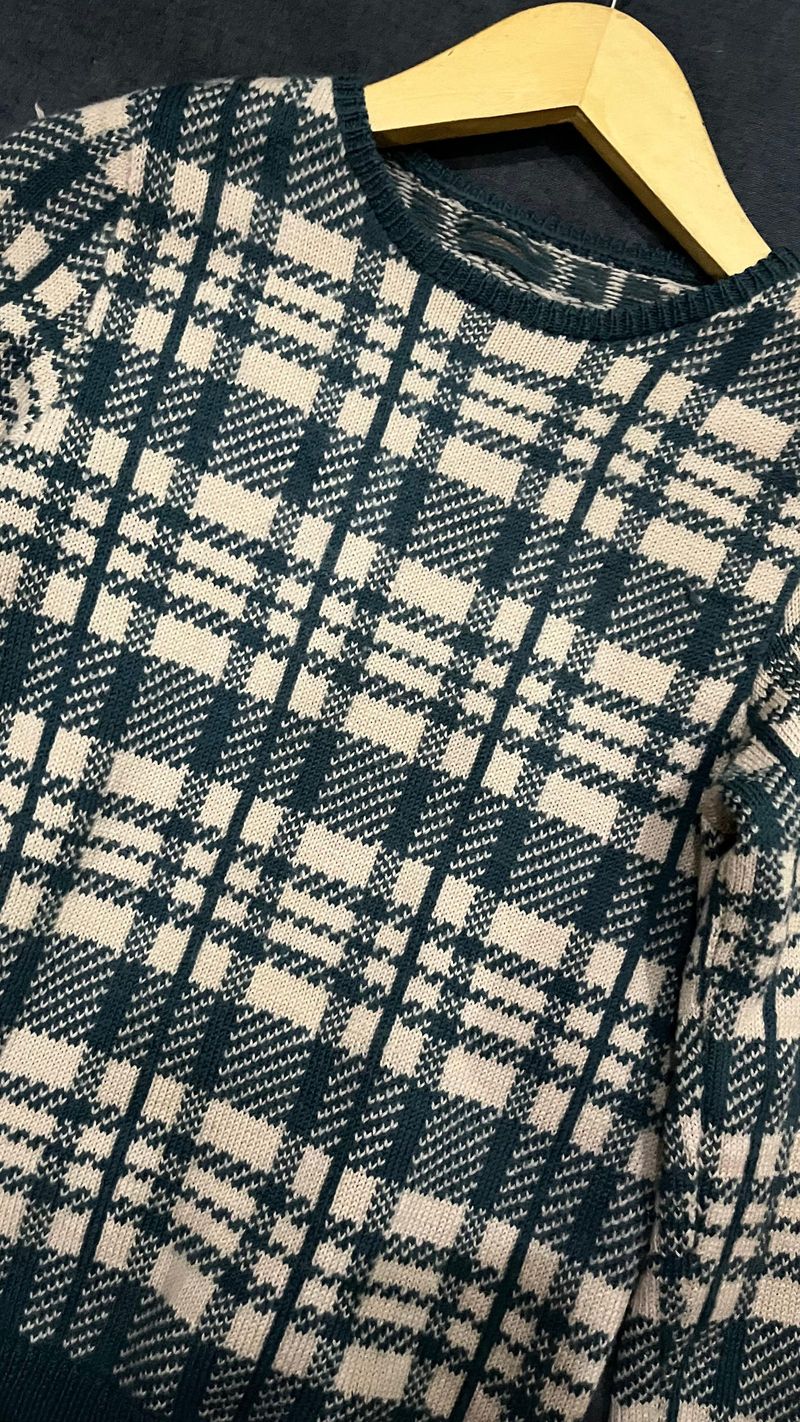 Sweater Tartan Hijau, foto 4