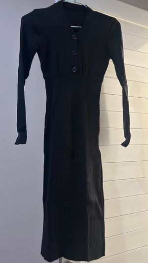 dress knit bodycon (black)