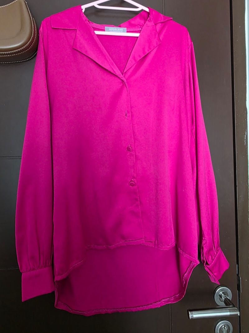 Baju kemeja warna pink, foto 3
