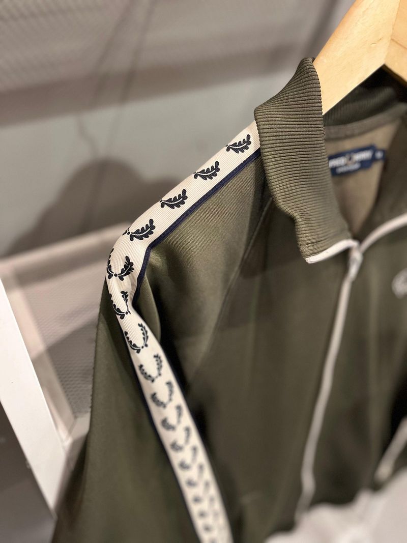 Fred Perry Tracktop Taped Olive M, foto 3