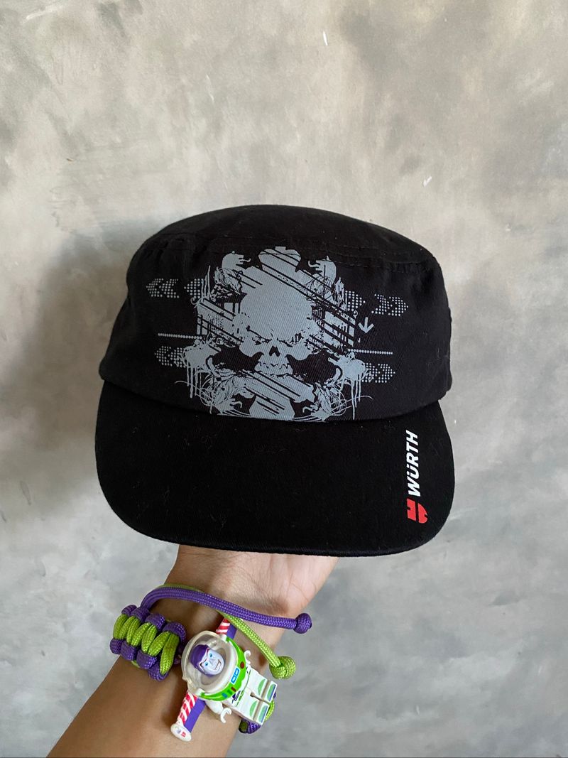 Y2K Patrol Cap Skull Art, foto 2