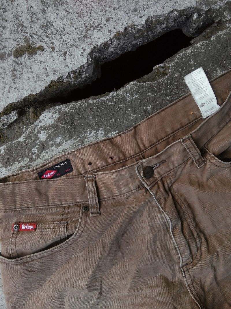 Baggy Jeans Lee Copper Brown Washed, foto 6