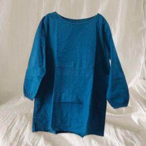 blouse biru kehijauan