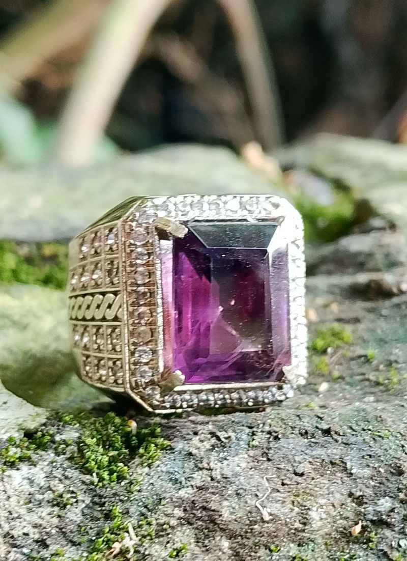 batu cincin amethys brazil 8.05ct, foto 2