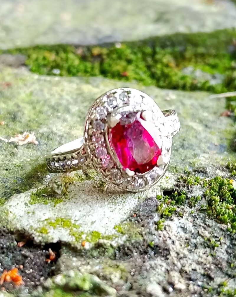 red topaz ring cewe 1.3ct+memo, foto 2