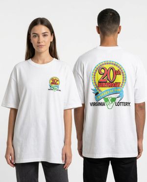 Vintage "Virginia Lottery, 20 Years of Fun" Gildan Y2k XL