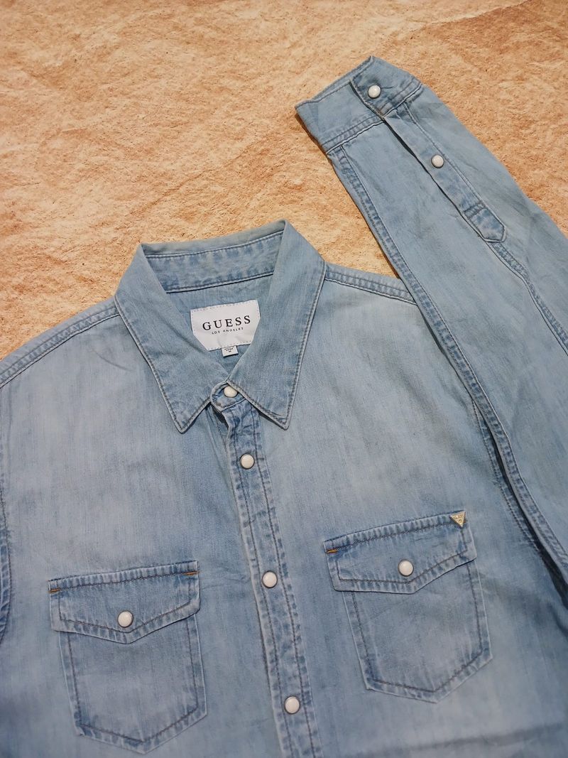 Guess denim shirt second thrift, foto 2