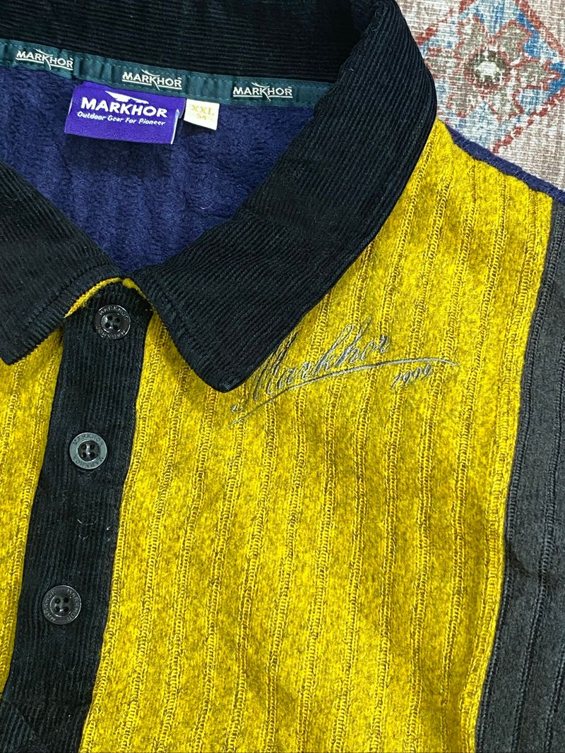 Knitwear Halfbutton colourblock unique Markhor, foto 8