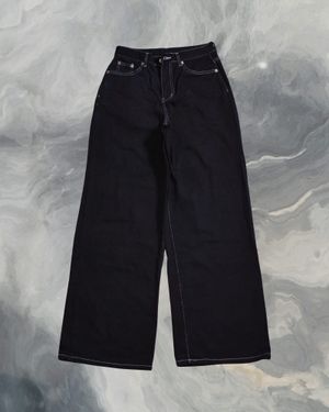 Celana Baggy Denim Hitam Jeans Gombrong OH YEAH
