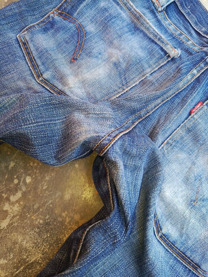 Levis 519 second branded denim jeans celana panjang, foto 5